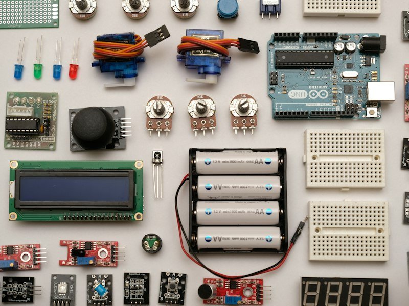 Kit de desarrollo con placa, display y componentes